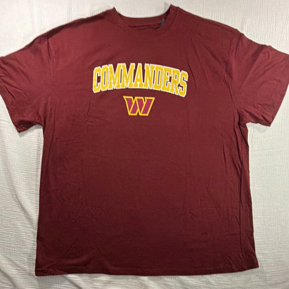 Fanatics Washington Commanders NFL T-Shirt Burgundy/Gold Men's 3XL Licensed